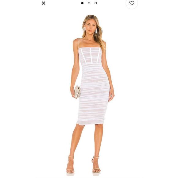 Nookie Mecca Midi Dress Mint Green Blue Rare Color - Picture 1 of 7